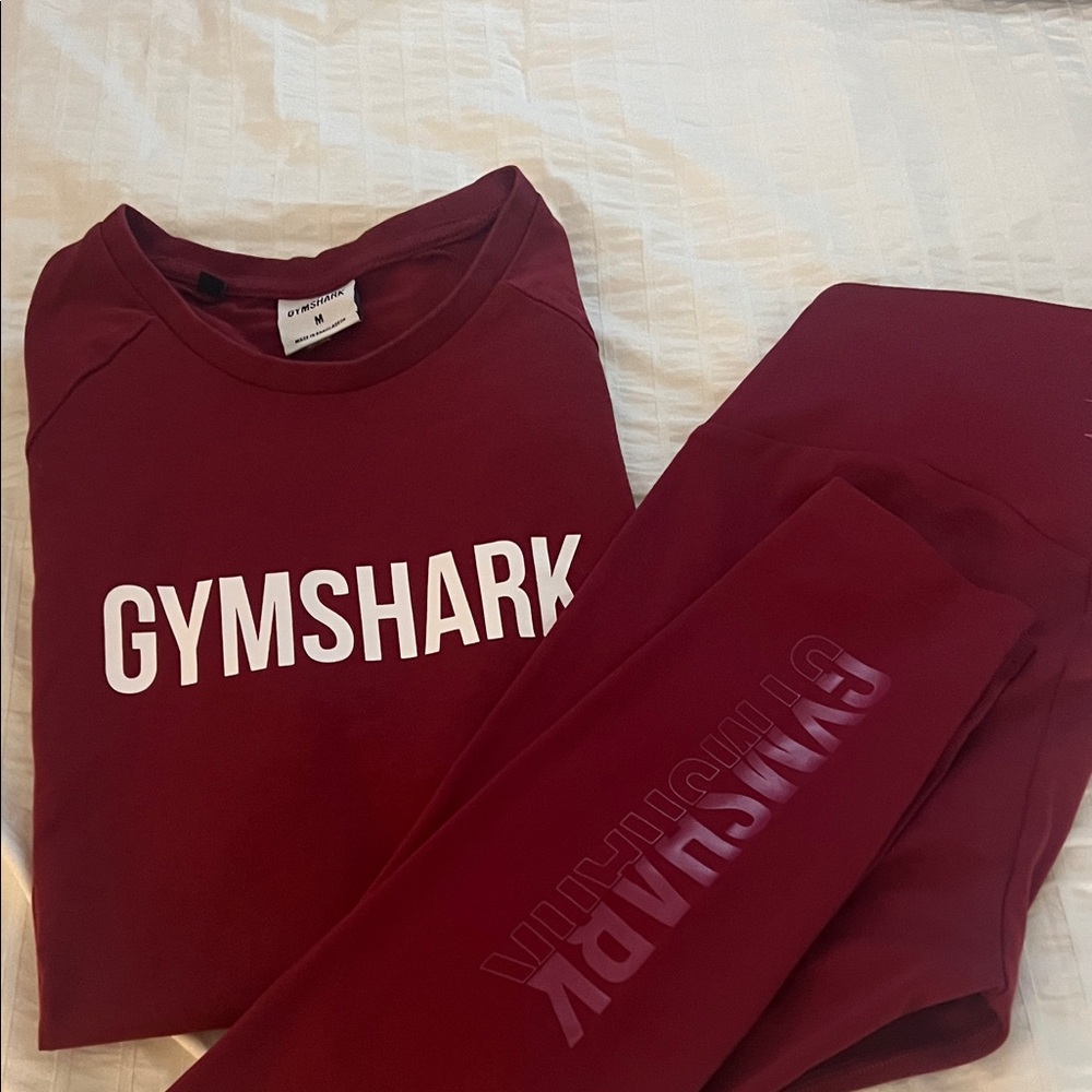 Gymshark Burgundy Activewear Set
